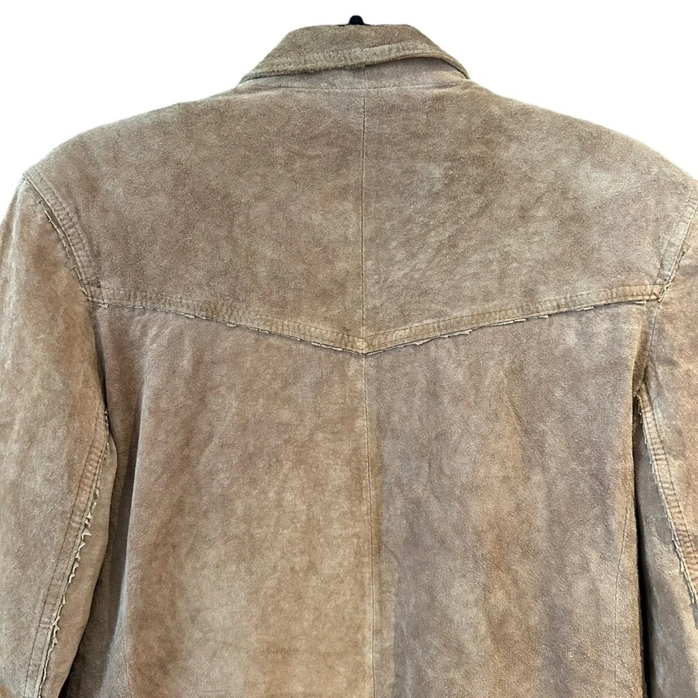 Vintage Suede Western Fringe Jacket - Picture 6 of 10
